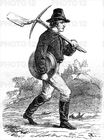 'Gold Miner', California, 19th century. Artist: Unknown