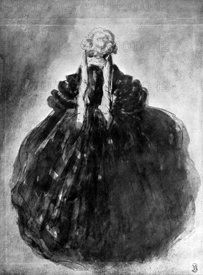 'Study of a Lady', 19th century, (1930).Artist: Constantin Guys