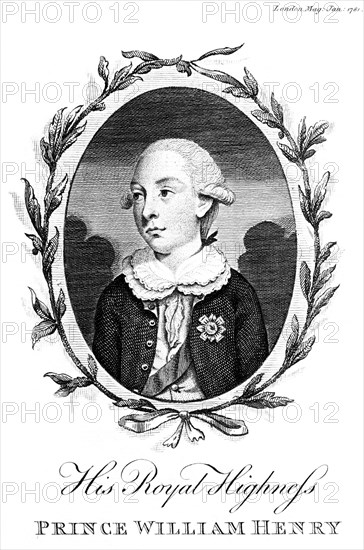 'Prince William Henry, third son of George III', 1781. Artist: Unknown