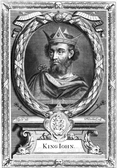 King John of England, c17th century.Artist: P Vanderbanck