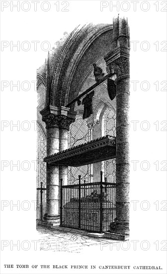 The tomb of Edward, the Black Prince, Canterbury Cathedral. Artist: Unknown