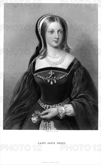 Lady Jane Grey (1537-1554), 19th century.Artist: W Holl