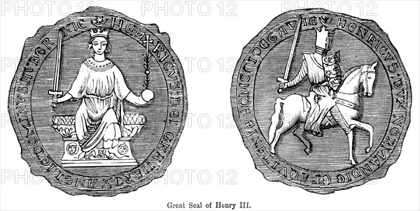 Great seal of Henry III. Artist: Unknown