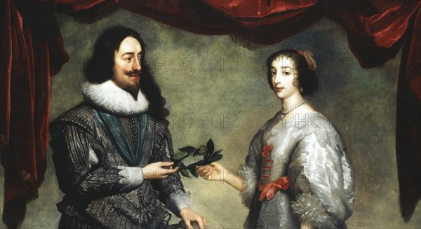 King Charles I (1600-1649) and Queen Henrietta Maria (1609-1669). Artist: Unknown