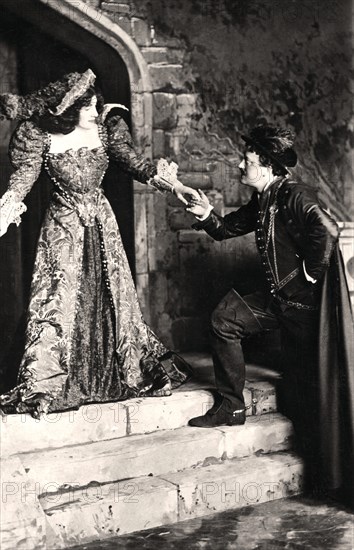 Julia Neilson and Fred Terry in a scene from Dorothy O' The Hall, early 20th century.Artist: Ellis & Walery