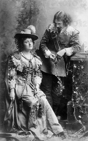 Herbert Waring (1857-1932) and Winifred Emery (1844-1942), actors, early 20th century.Artist: Window & Grove