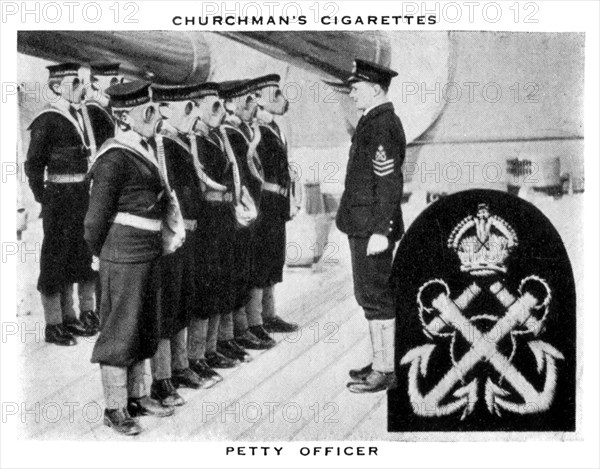 Petty Officer, 1937.Artist: WA & AC Churchman