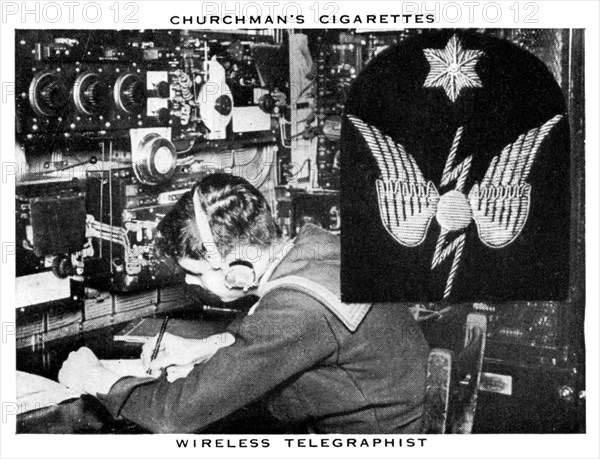 Wireless Telegraphist, 1937.Artist: WA & AC Churchman