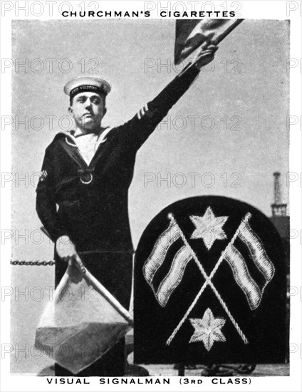 Visual Signalman, (3rd Class), 1937.Artist: WA & AC Churchman