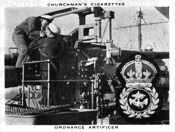 Ordnance Artificer, 1937.Artist: WA & AC Churchman