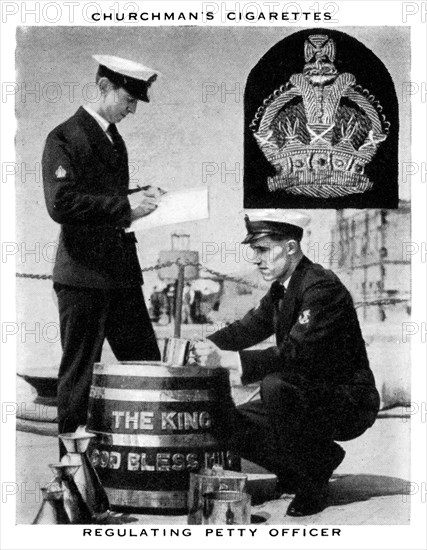 Regulating Petty Officer, 1937.Artist: WA & AC Churchman