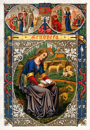 St Genevieve, 1886. Artist: Unknown