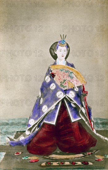 Haruho, Empress of Japan, 1873 (1882). Artist: Uchida Kyuichi