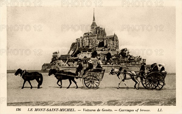 Mont-Saint-Michel, Normandy, France, early 20th century. Artist: Unknown