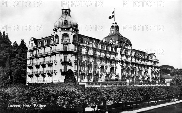 The Palace Hotel, Lucerne, Switzerland, early 20th century. Artist: Unknown