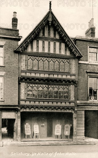 John Halle Hall, Salisbury, Wiltshire, early 20th century.Artist: Francis Frith & Co