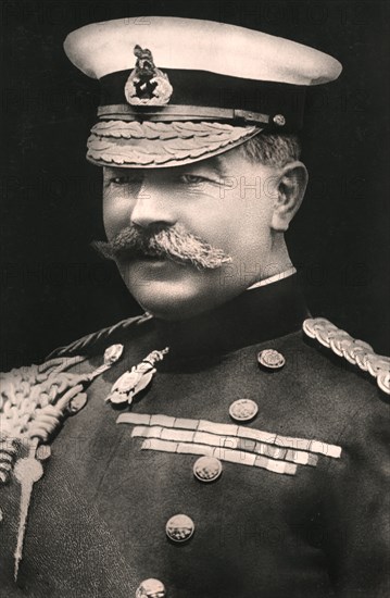 Field Marshal Earl Kitchener (1850-1916), early 20th century.Artist: Russell & Sons