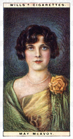 May McAvoy (1899-1984), American actress, 1928.Artist: WD & HO Wills