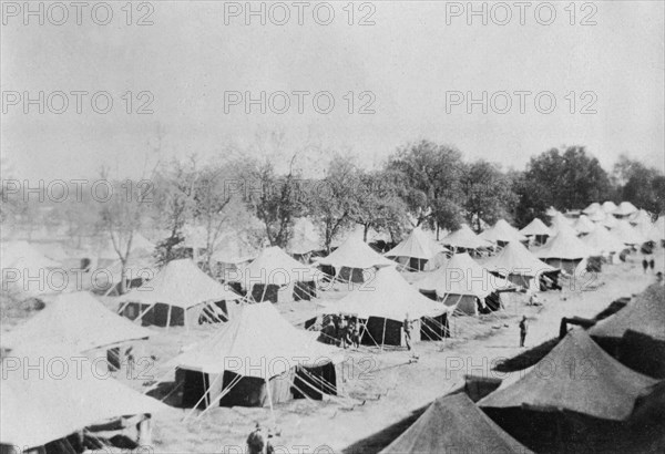 British army encampment, Howshera, 1917. Artist: Unknown