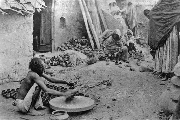 A potter at work, India, 20th century. Artist: Unknown