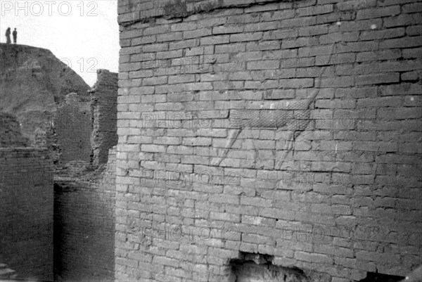 Relief on the Ishtar Gate, Babylon, 1917-1919. Artist: Unknown
