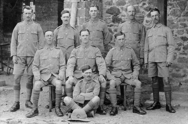 Soldiers from the 5th East Surrey regiment, Chakrata, India, 1917. Artist: Unknown