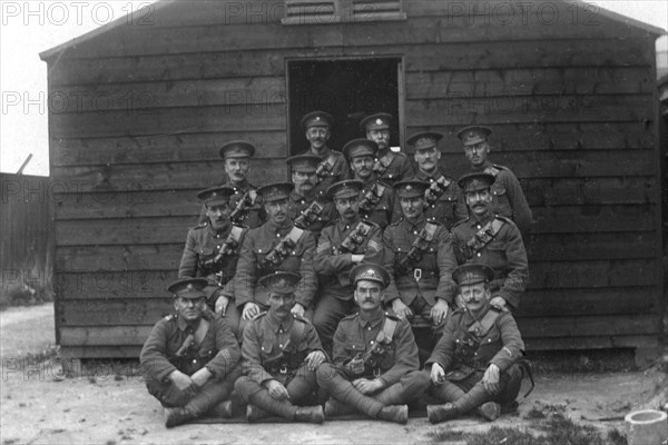 Main guard, Royal naval depot, Fleet House and Archcliffe Fort, Dover, c1916. Artist: Unknown