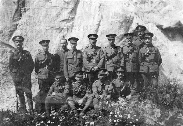 Main guard, Royal naval depot, Fleet House and Archcliffe Fort, Dover, c1916. Artist: Unknown