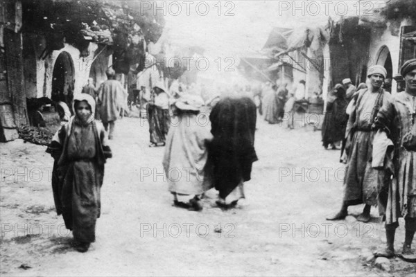 Market, Mosul, Mesopotamia, 1918. Artist: Unknown