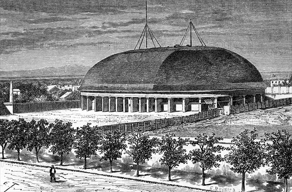 Tabernacle of the Grand Temple of the Mormons, USA, 19th century.Artist: E Therond