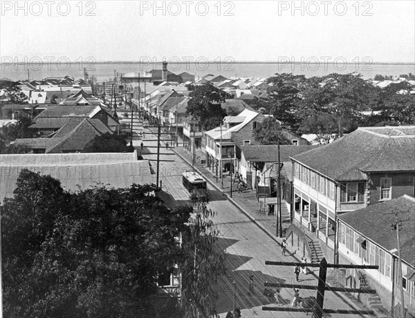 Old King Street looking south, Kingston, Jamaica, c1905.Artist: Adolphe Duperly & Son