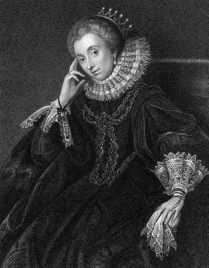 Lucy Russell (nee Harington), Countess of Bedford (1581-1627), 1824.Artist: W Freeman