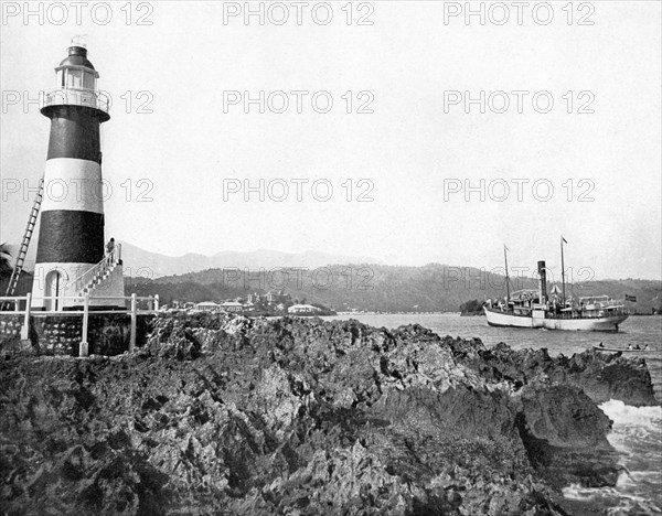 Entrance to Port Antonio, Jamaica, c1905.Artist: Adolphe Duperly & Son