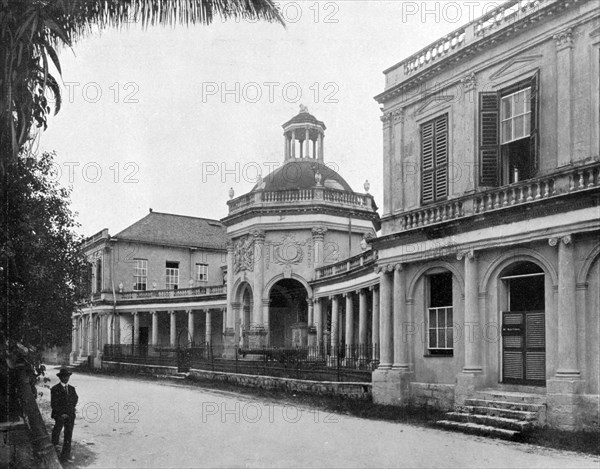 Rodney's Monument, Spanish Town, Jamaica, c1905.Artist: Adolphe Duperly & Son