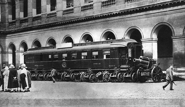 Railway carriage in which the Armistice ending World War I was signed, c1918 (1935). Artist: Unknown