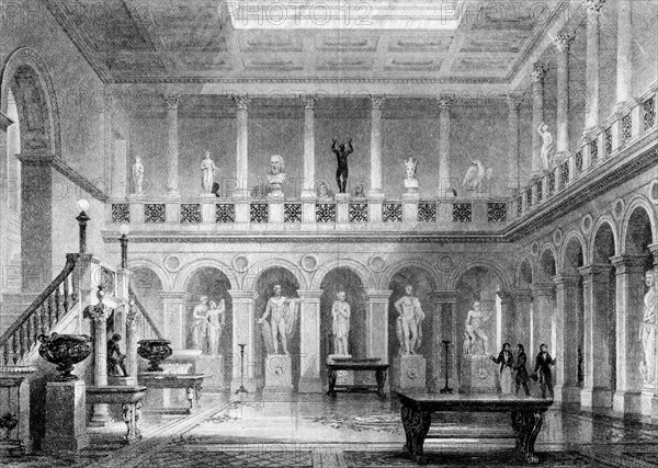 A hall in Deepdene, Dorking, Surrey, 19th century.Artist: MJ Starling