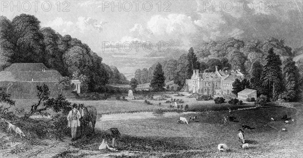 Wotton House, Surrey, 19th century.Artist: MJ Starling