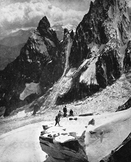 Peteret ridge, Mont Blanc, France, early 20th century. Artist: Unknown