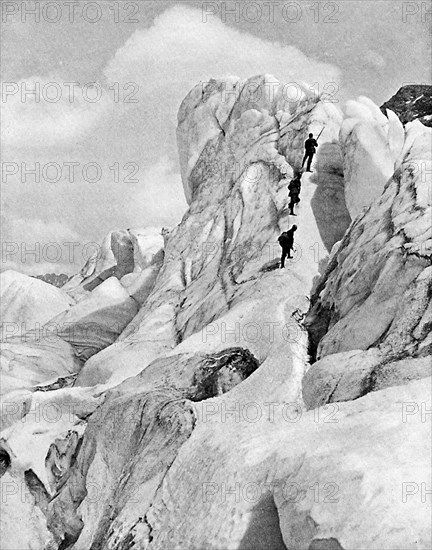 The Bernina Range, Alps, early 20th century. Artist: Unknown