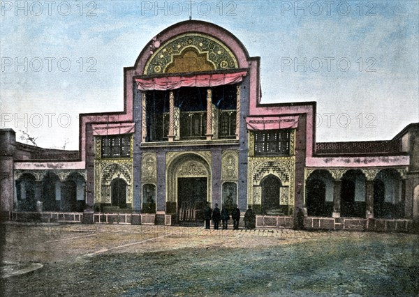 Gate of the palace of the Shah, Tehran, c1890. Artist: Gillot