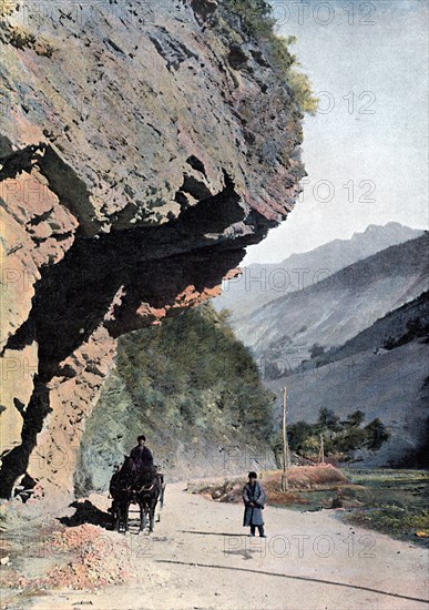 Rock close to the village of Annaour, c1890. Artist: Gillot