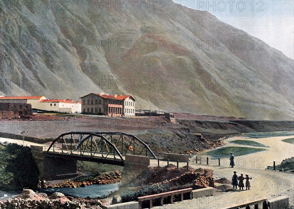 Station at Lars on the Georgian Military Road, c1890.Artist: Gillot