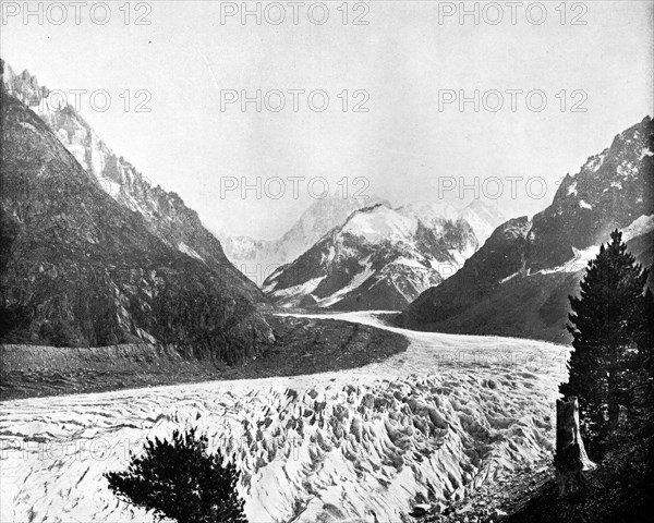 The Mer De Glace, Switzerland, 1893.Artist: John L Stoddard