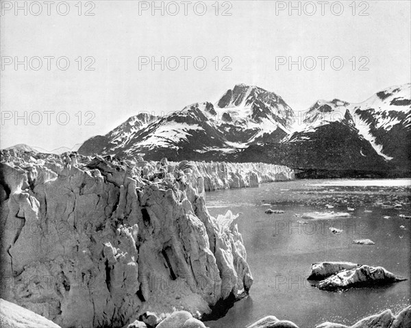 Muir Glacier, Alaska, USA, 1893.Artist: John L Stoddard