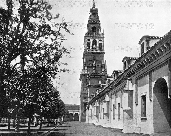 Court of Oranges and Mosque, Cordoba, Spain, 1893.Artist: John L Stoddard