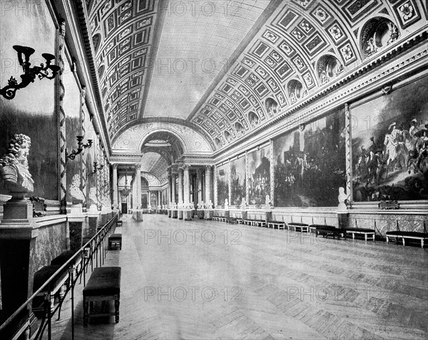 Gallery of Battles, Versailles, France, 1893.Artist: John L Stoddard