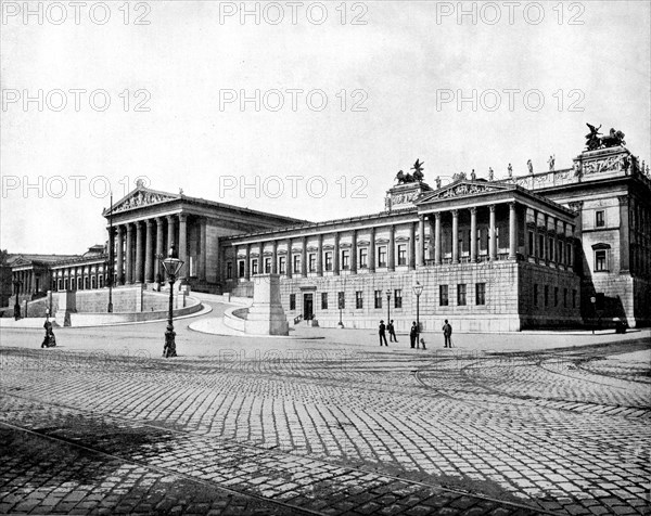 Houses of Parliament, Vienna, 1893.Artist: John L Stoddard