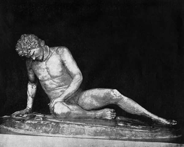 The Dying Gaul', Capitol, Rome, 1893.Artist: John L Stoddard
