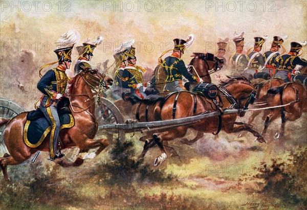 'Royal Horse Artillery, c1832', (c1920). Creator: Harry Payne.