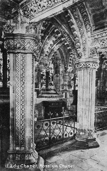 Lady Chapel, Rosslyn Chapel, Midlothian, Scotland, 20th century. Artist: Unknown